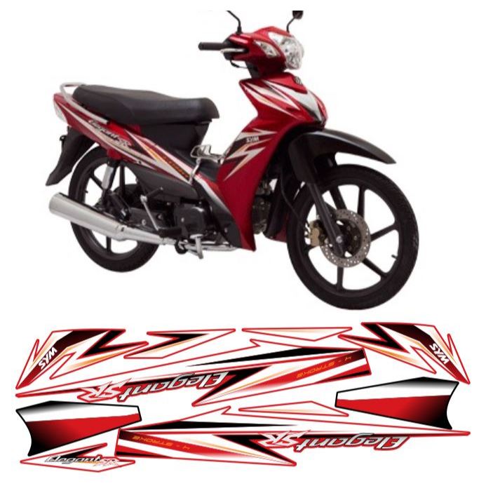 tem sym elegant sr đỏ trắng đen