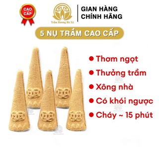 Combo 5 nhang nụ trầm hương cao cấp đốt xông nhà tẩy uế đồ thờ cúng phong thủy Trầm Hương Hà Xá