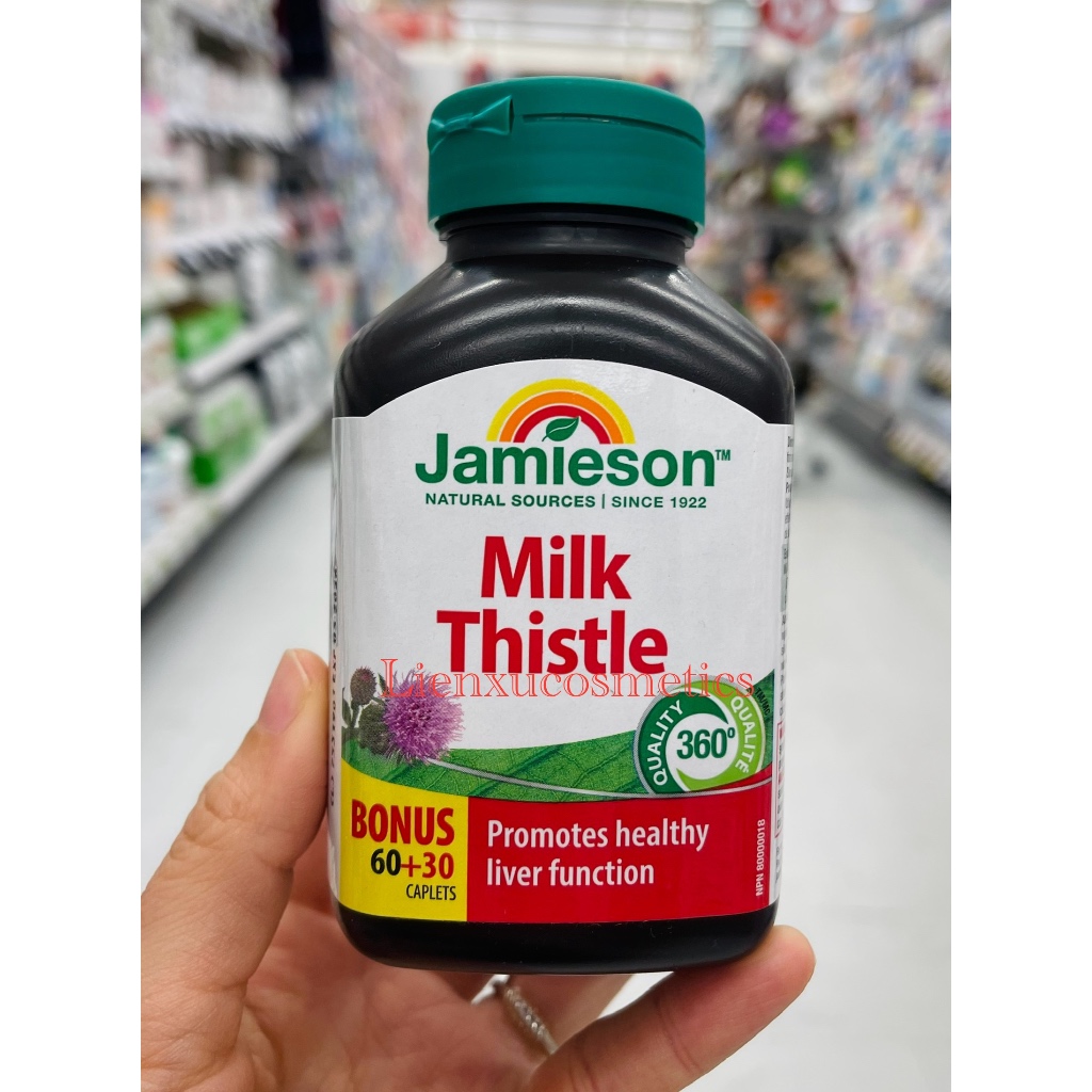 Bổ gan Jamieson Milk Thistle 150mg, hộp 90 viên