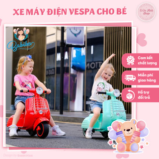 Xe máy điện trẻ em 6288 kiểu dáng vespa cổ cực đẹp cho bé từ 1 đến 4 tuổi