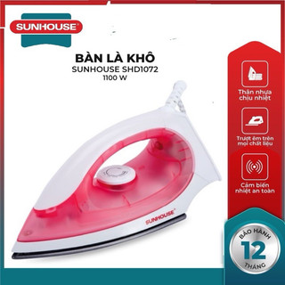 Bàn là khô Sunhouse SHD1072 hàng chính hàng -Lỗi 1 đổi 1 trong 1 tuần