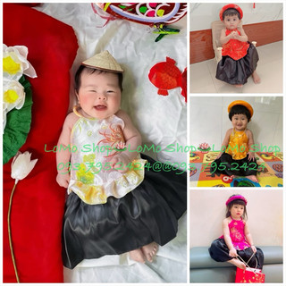 Set yếm xoè kèm mấn
