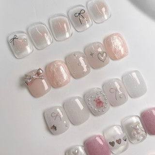 Charm tim bi bạc Hàn-túi 10 tim