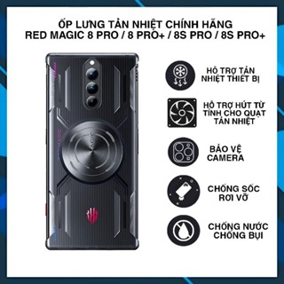 Ốp Lưng Tản Nhiệt Từ Tính Nubia Red Magic 8 Pro / 8 Pro+ / 8S Pro+ / 8S Pro+ ( Chính Hãng )