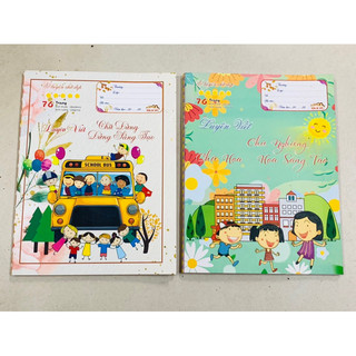 Vở viết 1 ô ly cho bé viết chữ đứng, chữ nghiêng, chữ hoa