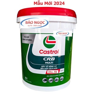 NHỚT CASTROL CRB MULTI 20W - 50 18 LÍT DÙNG CHO ĐỘNG CƠ XE THƯƠNG MẠI VÀ CƠ GIỚI HẠNG NẶNG