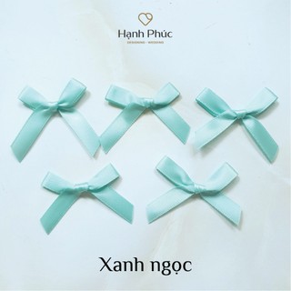 Nơ lụa cột sẵn trang trí - bản rộng 1cm