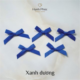 Nơ lụa cột sẵn trang trí - bản rộng 1cm