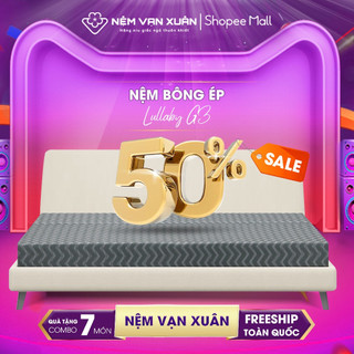 Nệm bông ép gấp 3 lullaby vạn xuân hạn chế đau lưng nhứt mỏi gấp gọn tiện lợi