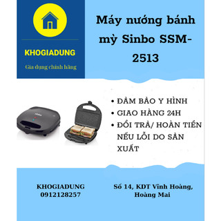 [ Xả kho] Máy nướng bánh mỳ Sinbo SSM-2513 bảo hành 1 năm dành cho gia đình