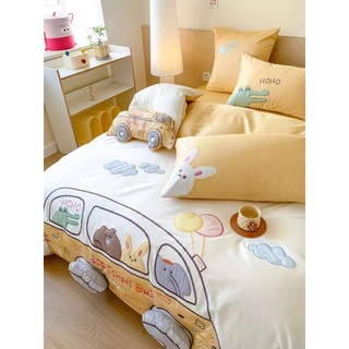 Bộ chăn ga gối lụa 100s luxury cho bé cực hot