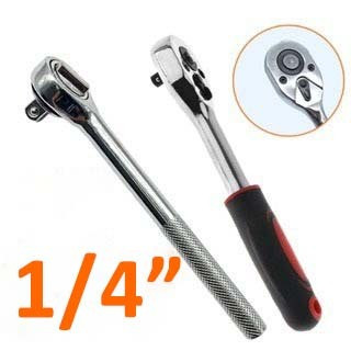 Cần siết lực, tay vặn tự động đảo chiều 1/4" cần xiết lực 2 chiều thân thép CrV