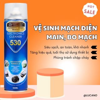 Vệ sinh mạch điện - nước rửa mạch điện tử - tẩy rửa đầu nối, điểm tiếp xúc, dây jack, phích cắm - herios electronic
