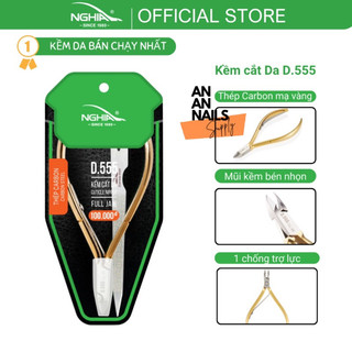 Kềm Nghĩa D555 cắt da , Kềm ngọc D04 bán nguyệt , chuyên dụng cắt da