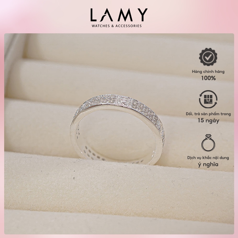 Nhẫn Bạc Nữ LAMY Stone Full Eternity Ring Silver 8382 - Nhẫn bạc ta cao cấp