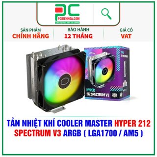 Tản nhiệt khí cooler master hyper 212 spectrum v3 argb -12t