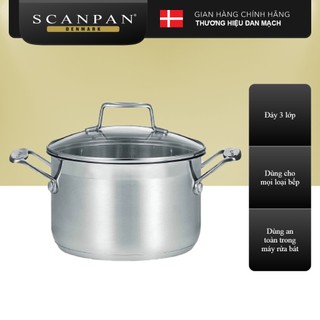 Nồi inox scanpan impact 18cm 71251800 2,5l, thiết kế 3 lớp, inox 18/10 cao cấp an toàn cho sức khỏe
