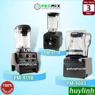 Máy xay sinh tố công nghiệp cho quán - kinh doanh promix 919b - 819b - 911b - 9003 - dung tích 1.5 đến 2 lít