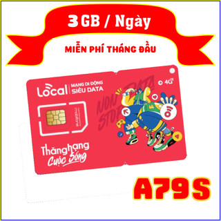 Sim Local Mobifone KHÔNG GIỚI HẠN DATA - 3GB/ ngày TẶNG ngay tháng đầu tiên.