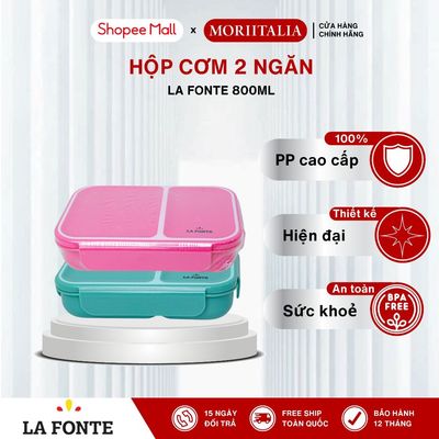 Hộp cơm 2 ngăn 800ml - 1300ml - La Fonte - Nhựa PP