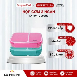 Hộp cơm 2 ngăn 800ml - 1300ml - la fonte - nhựa pp