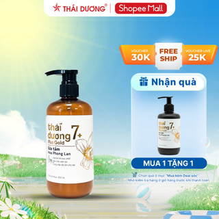   Sữa tắm 7 Plus GoLd 500ml Hoa Phong Lan làm sạch ,dịu da  tặng 1 sữa tắm 7 Plus Gold 250ml Hoa Phong Lan