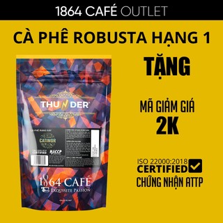 454g Cà Phê Rang Xay Catimor  Hoàn Toàn Tinh Khiết Pha Phin Gu Việt – 1864 CAFÉ®