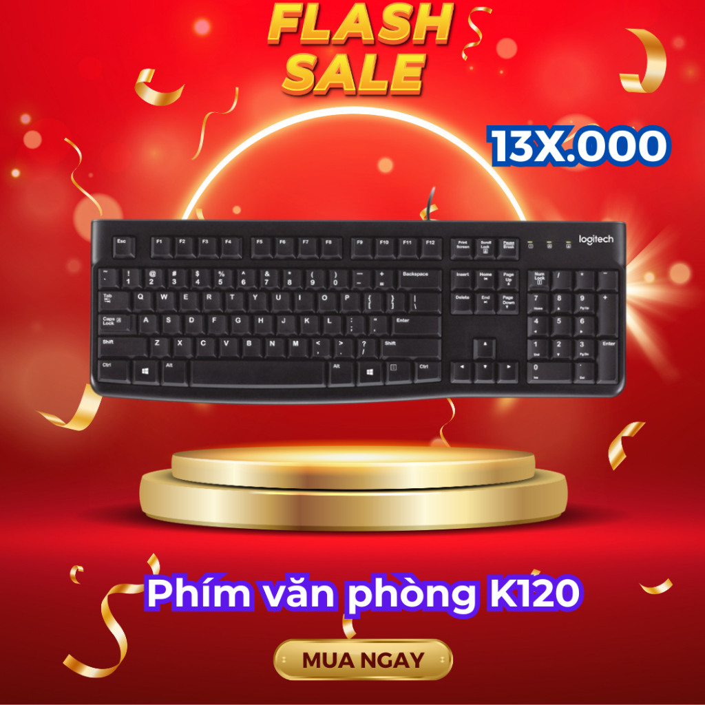 Bàn phím có dây Logitech K120