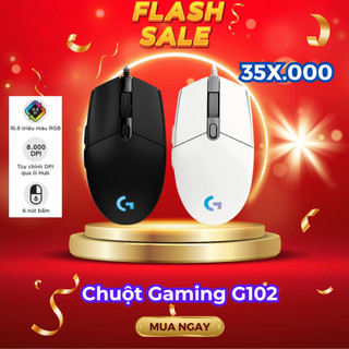 Chuột game Logitech G102 | G403 | G304 - Cảm biến Hero, 12k DPI, nhẹ, 6 nút lập trình - Hàng chính hãng