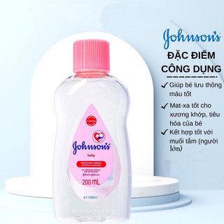 Dầu massage dưỡng ẩm Johnsons Baby Oil 200ml