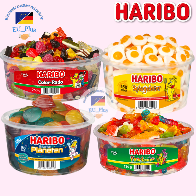 Kẹo dẻo Haribo Phantasia 750g (Đức) - Kẹo dẻo Haribo Color-Rado 750g (Đức)