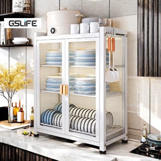Gslife Kệ Để Bát Đĩa Đa Năng Nhà Bếp, Kệ Có Nắp Đậy, Có Khay Hứng Nước, Kệ Nhà Bếp Kệ Chén