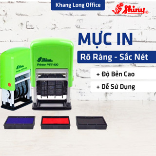 Con Dấu Ngày Tháng Năm Shiny Chính Hãng, Mộc Dấu Mực In Rõ Nét, Dễ Điều Chỉnh Số Tặng Kèm Khay Mực