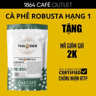 Cà phê rang xay hạng 1 sàng 18/64 thunder no.8 trọng lượng 220g - 1864 café