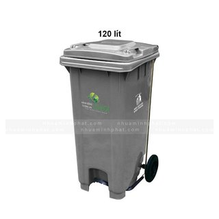 Thùng rác 120 lít - không bao gồm chân đạp mở nắp
