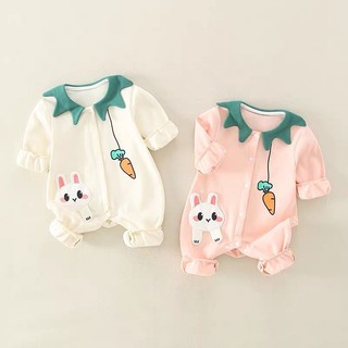 Body dài tay vải cotton 4 chiều Bodysuit cho bé sơ sinh bé trai bé gái áo liền quần trẻ em SLT106