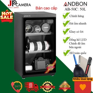 Tủ chống ẩm 50 Lít Andbon AB-50C, BH 5 năm, 2-3 khay