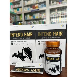 Viên Uống Mọc Tóc INTEND HAIR hộp 30 viên nén.Hỗ trợ giảm nguy cơ tóc bạc sớm, giảm rụng tóc