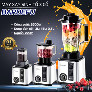 Máy Xay Sinh Tố Công Nghiệp 3 Cối Xay BARDEFU Công Suất 8500W, Máy Xay Đa Năng, Xay Thịt, Xay Hạt, Xay Ngũ Cốc Siêu Khỏe