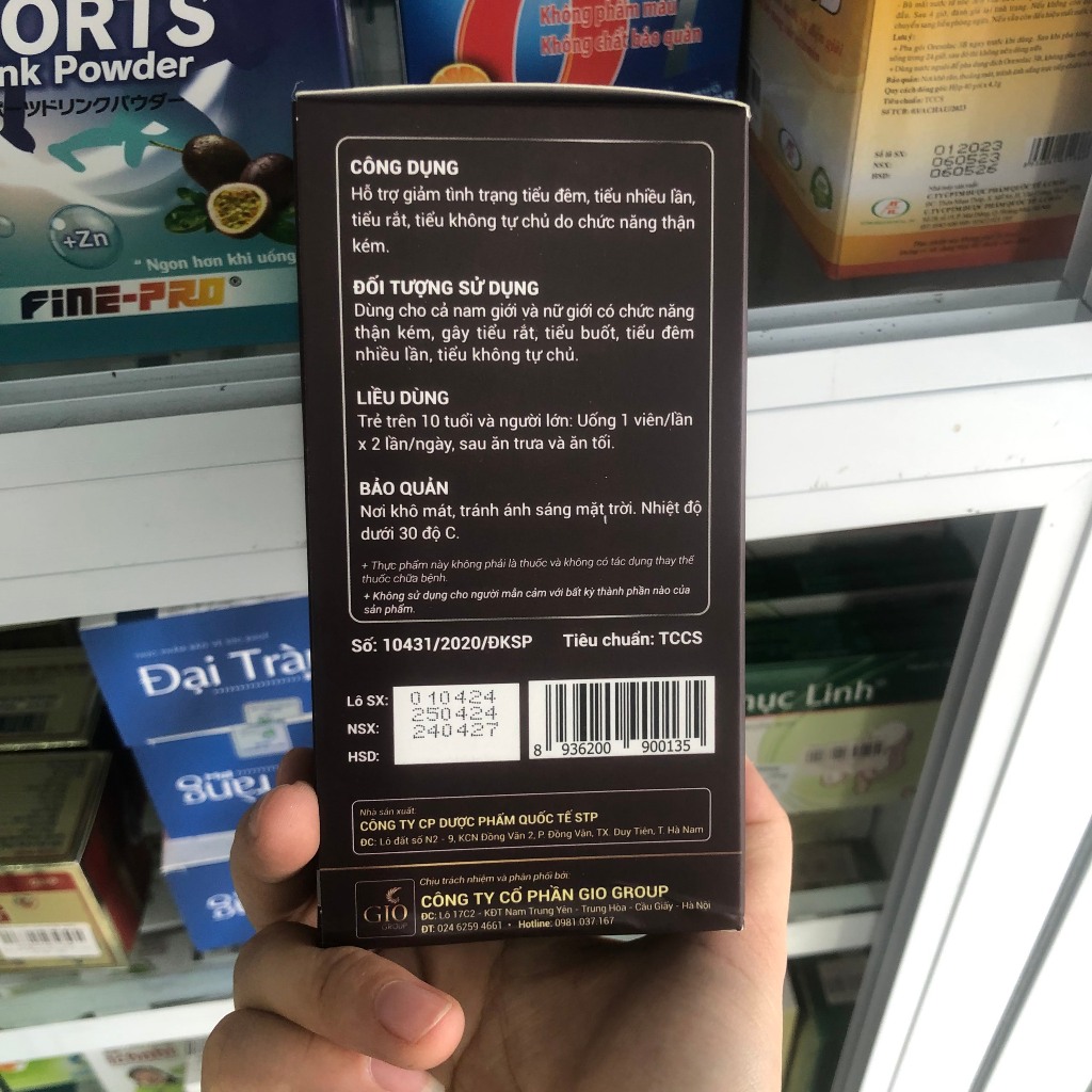 Viên tiểu đêm An thận khang tăng cường chức năng thận, giảm tiểu đêm Dược An Hưng - lọ 30 viên