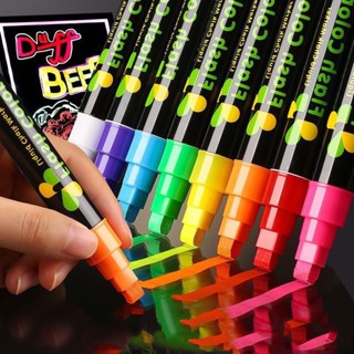 Set 8 Bút Dạ Quang Viết Bảng Led, Biển Quảng Cáo, Mặt Kính