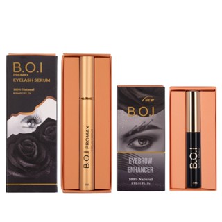 Bộ 2 Cây dưỡng mi và mày B.O.I hỗ trợ dài dày lông mi và mày1Promax 6ml và 1Chai dưỡng mày B.O.I 3ml