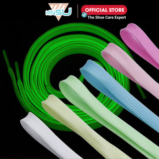 Dây Giày Phát Sáng Dạ Quang Dẹp Cao Cấp Chính Hãng MINSU M1715 Dùng Cho Giày Thể Thao Sneaker Dài 1m2 120cm