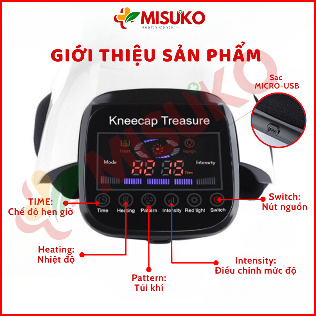 Máy massage Đầu Gối HY-991, Máy mát xa Đầu Gối ,Hỗ Trợ Giảm Đau Nhức Khớp Gối, Rung Tần Số Cao, Nhiệt Hồng Ngoại