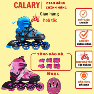 Giày Patin Trẻ Em COUGAR Papaison A9 - Bánh Đầu Có Đèn Phát Sáng, Form Chắc Chắn Tặng kèm bảo hộ tay chân