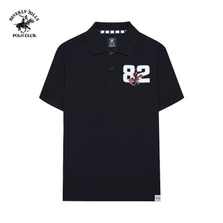 Beverly Hills Polo Club - Áo polo Ngắn tay Nam Regular Fit Đen Trơn -  BHPC PMRSS24TL018