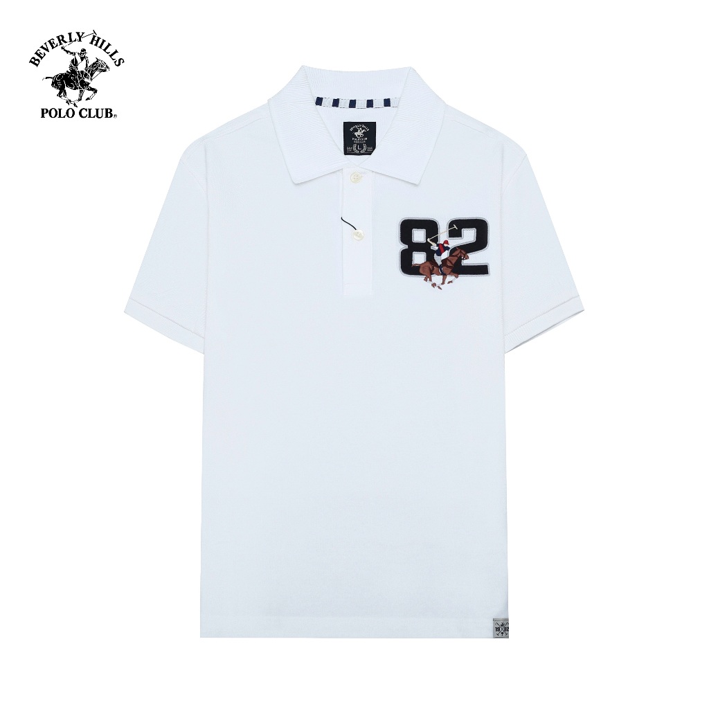 Beverly Hills Polo Club - Áo polo Ngắn tay Nam Regular Fit Trắng Trơn -  BHPC PMRSS24TL017