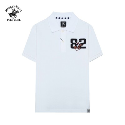 Beverly Hills Polo Club - Áo polo Ngắn tay Nam Regular Fit Trắng Trơn -  BHPC PMRSS24TL017