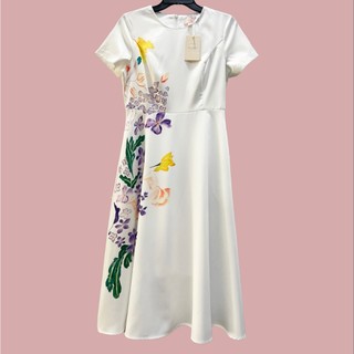 ĐẦM T3D FLORAL PRINT ROUND NECK