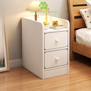 Tủ tab kê đầu giường có 2 ngăn kéo, kệ để đồ trang điểm, sách vở...trang trí phòng bằng gỗ phủ melamin LUCKYCHARM - D51